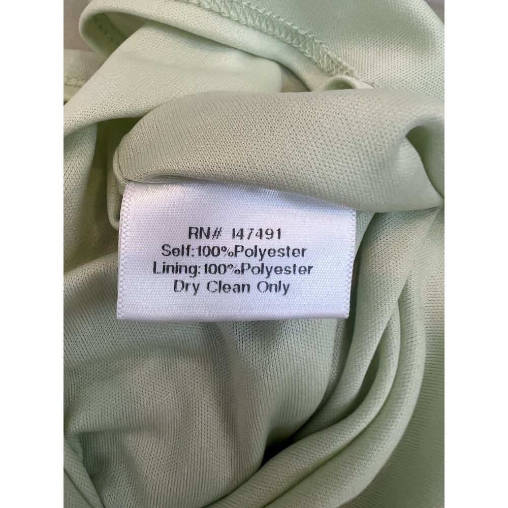 Katie May Ryder Strappy Back Satin Maxi Gown Sage Womens Size Small Formal Gown - Picture 13 of 14